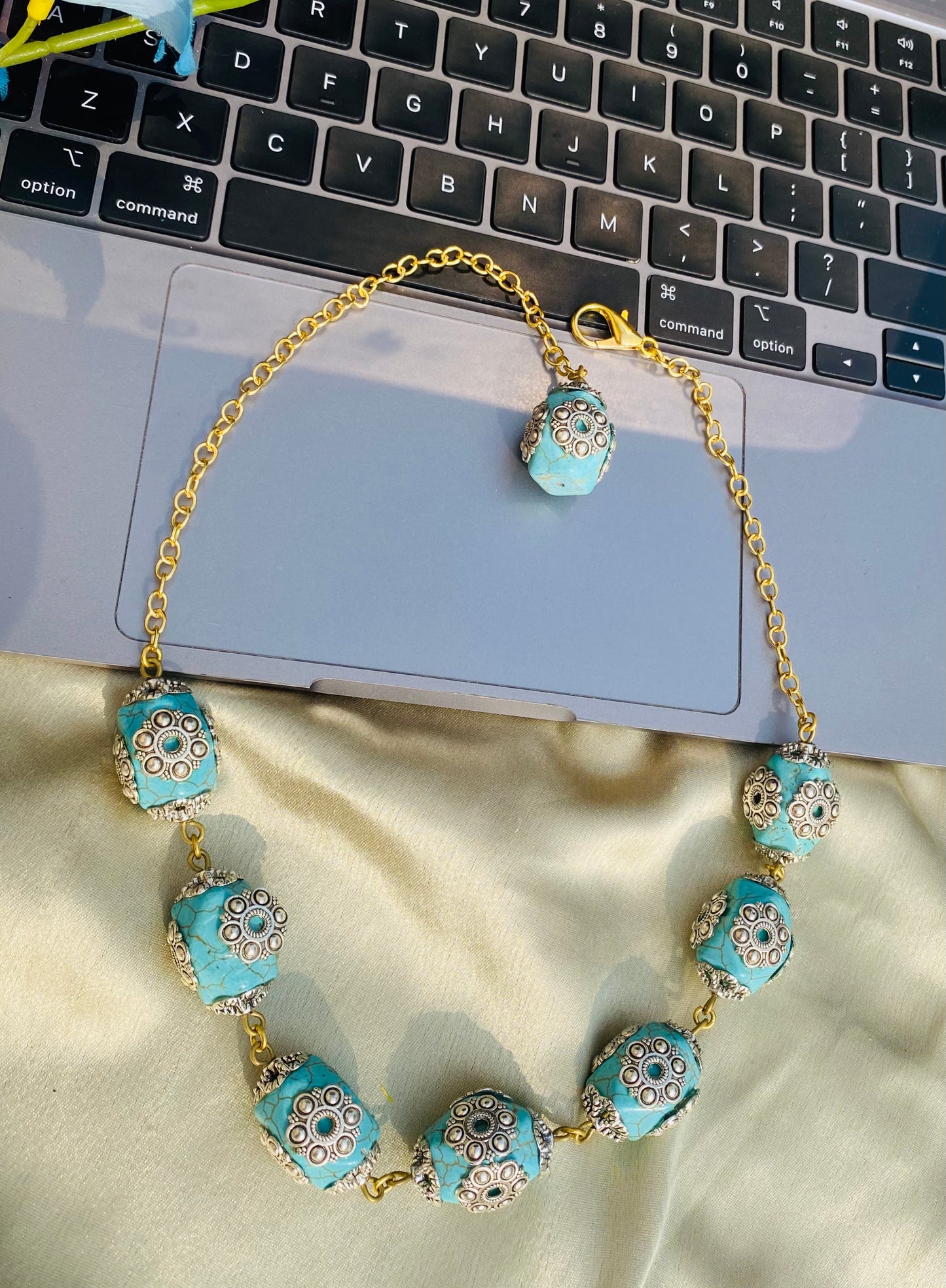 Beads of Turquoise Necklace