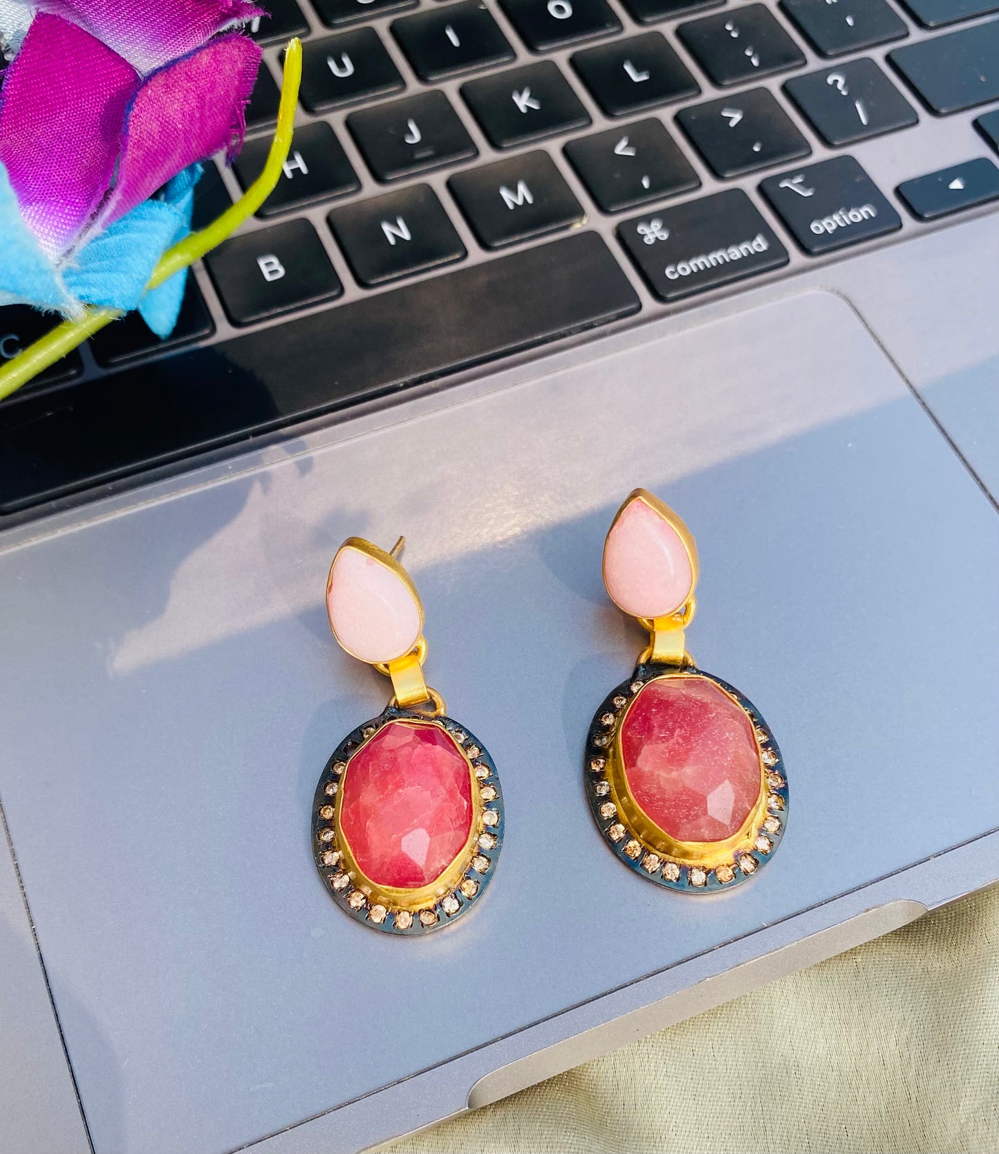 Touch Of Pink Earrings