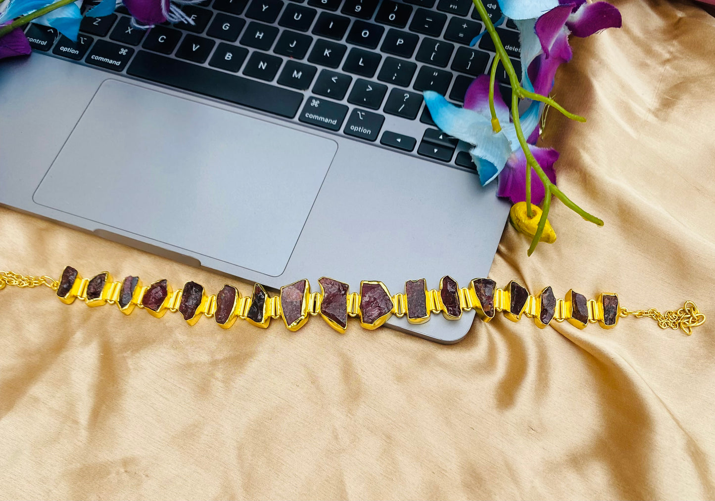 Power Moves Garnet Choker