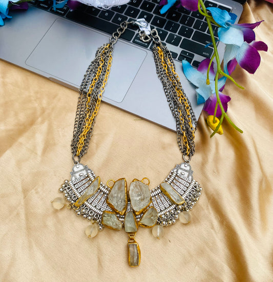 Chaand Roop Crystal Necklace