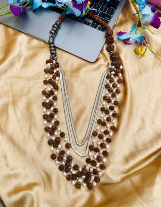 Rudraksha Pearl Necklace