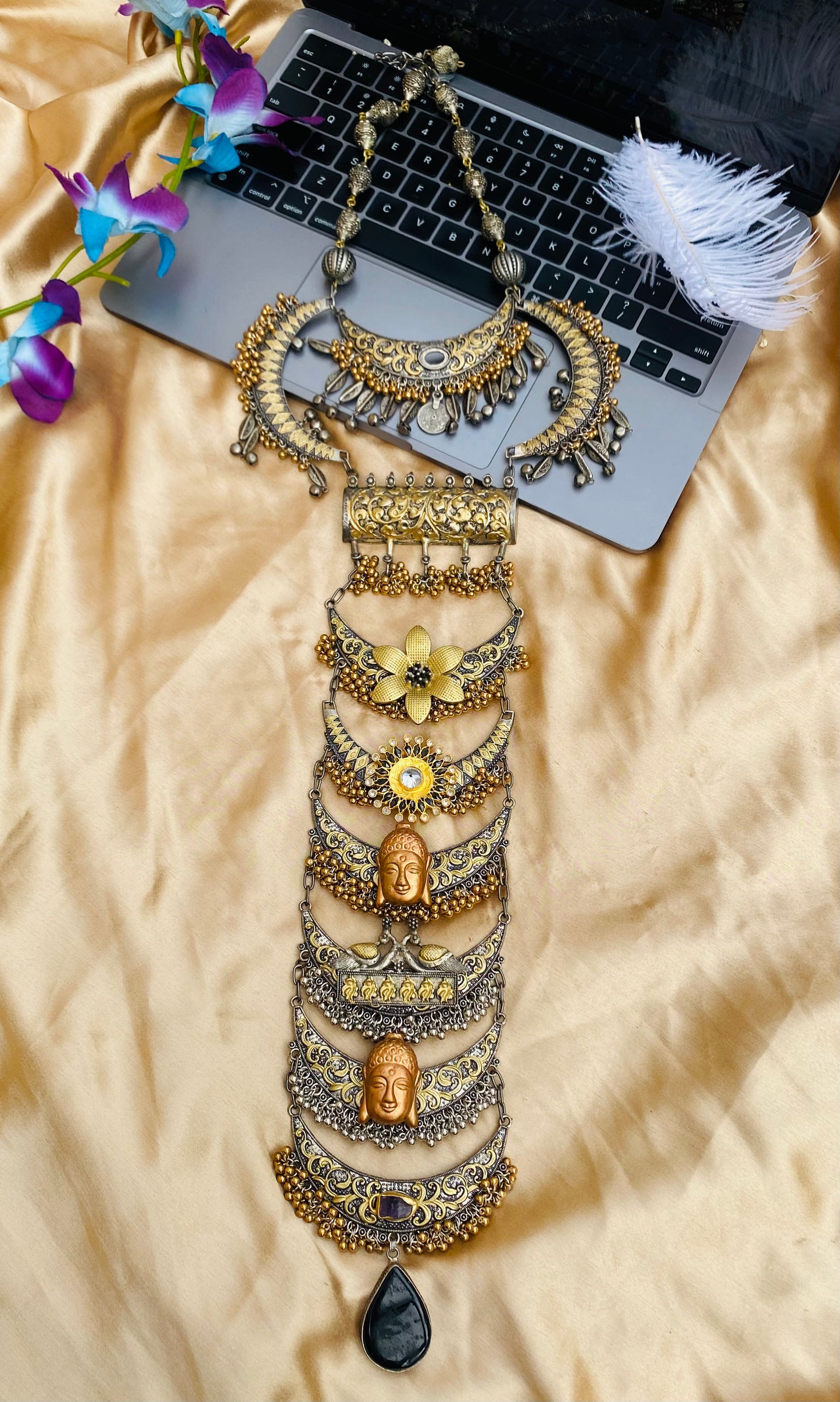 Dream of The Past Buddha Statement Necklace