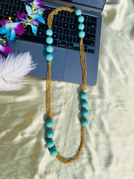 Turquoise Beads Necklace