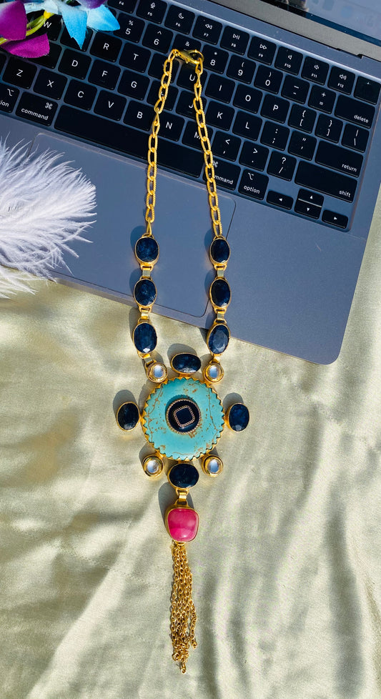 Connected With Turquoise Necklace