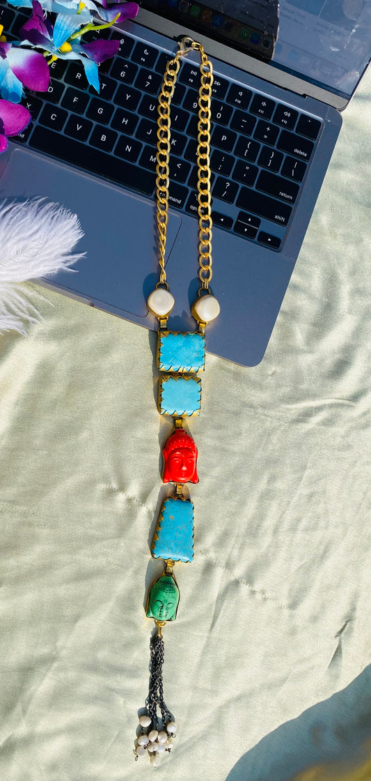 Colours of Buddha Tie Necklace