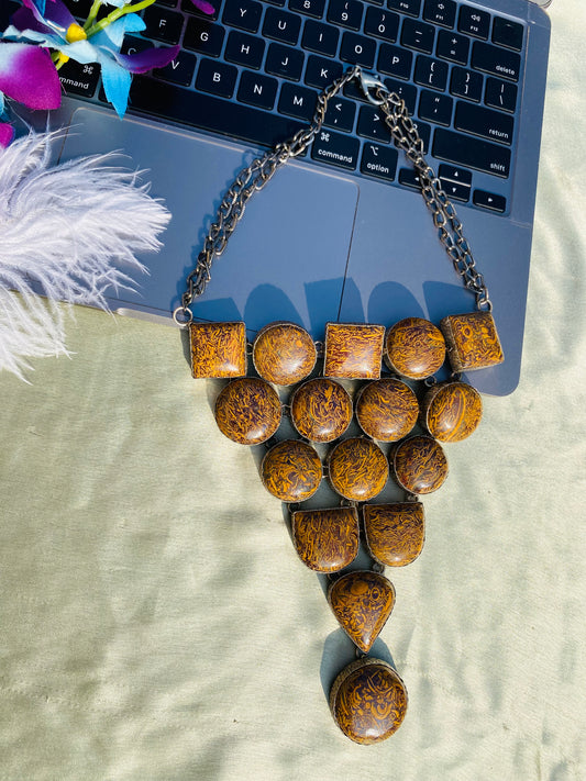 Pyramid Of Jasper Necklace