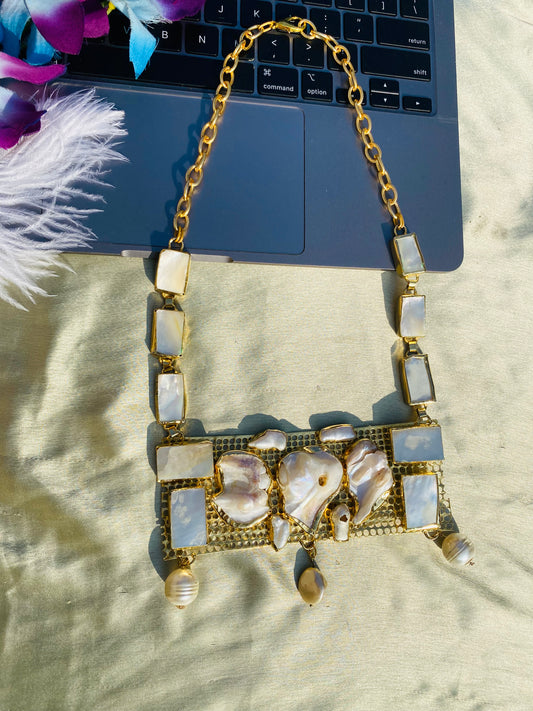 Cluster Of Pearl Necklace