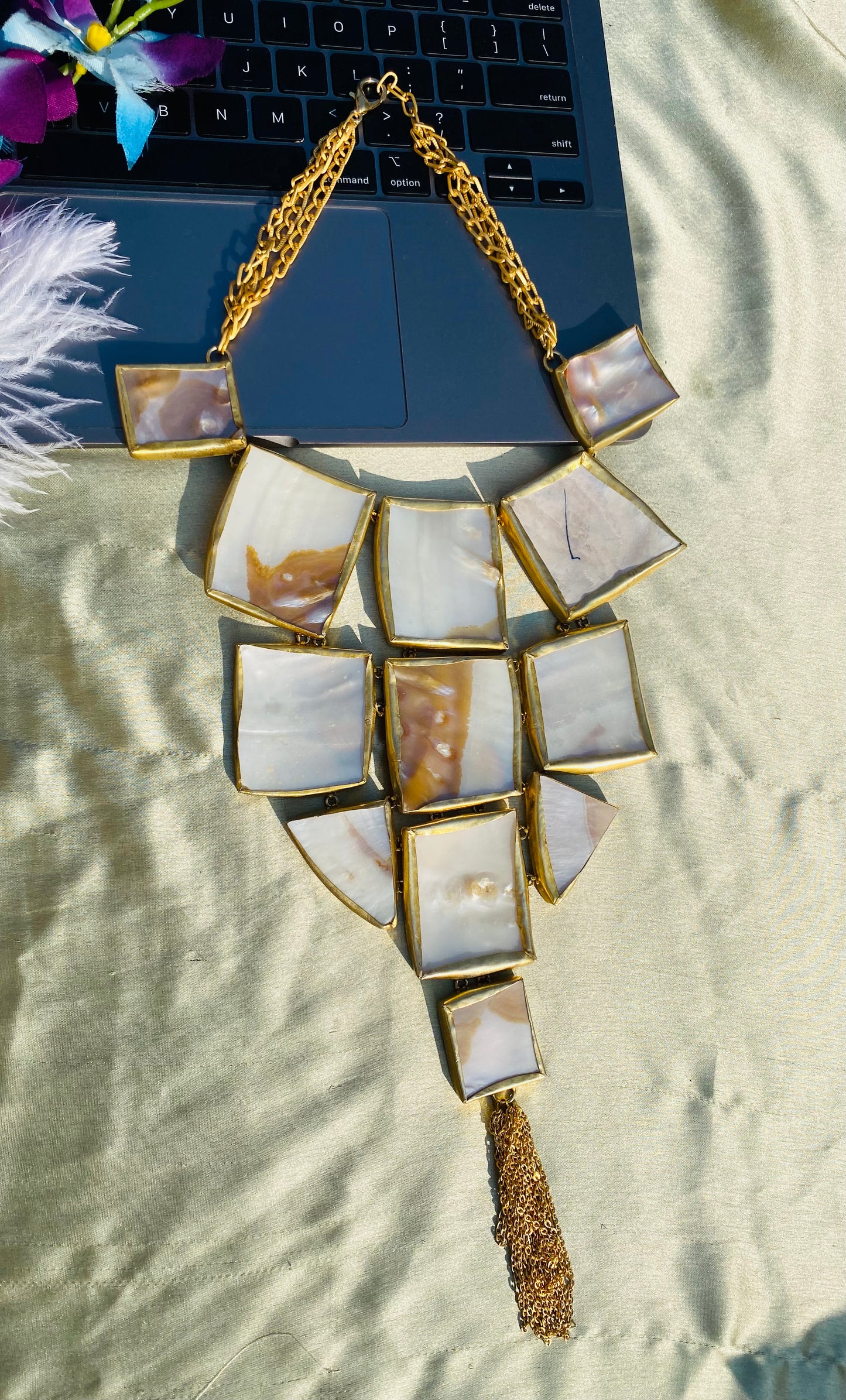 Shapes of Mother of Pearl Necklace