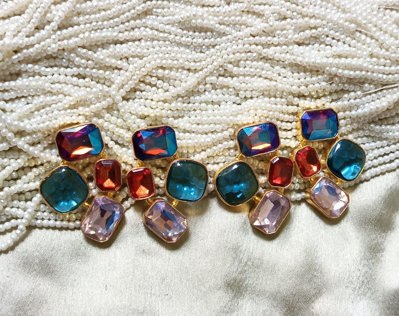 Multicolour Statement Earring