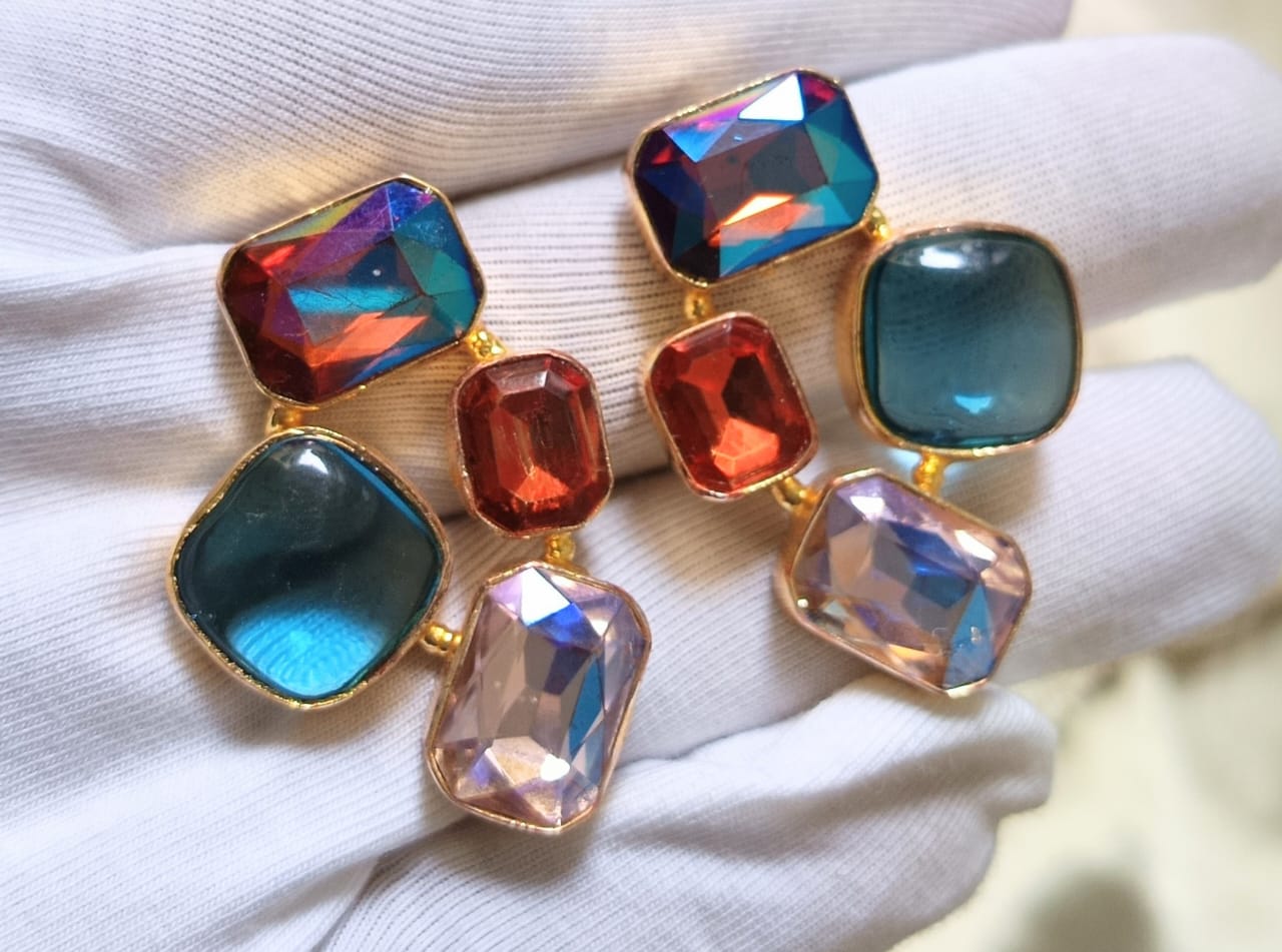 Multicolour Statement Earring