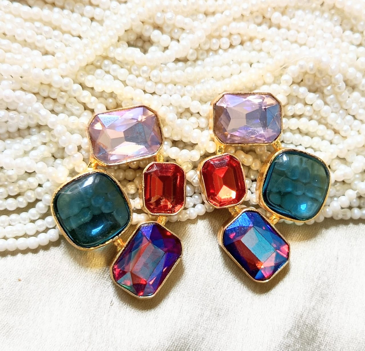 Multicolour Statement Earring