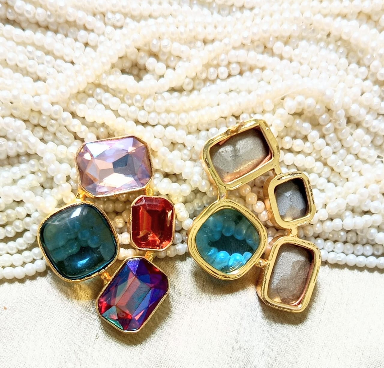 Multicolour Statement Earring