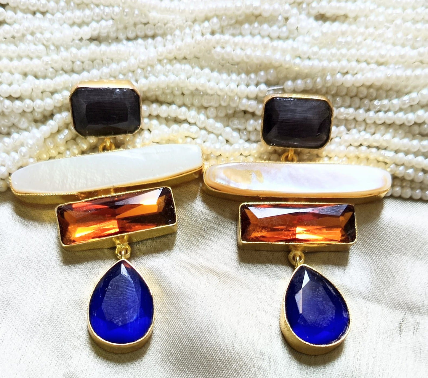 Aurora Glam Multi- Stone Drop Earring