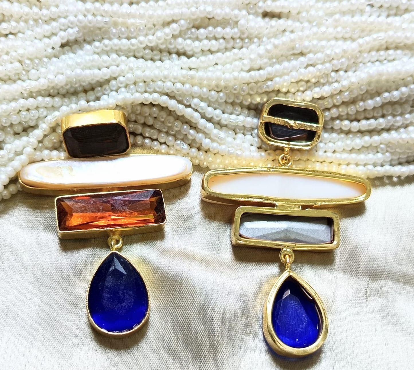 Aurora Glam Multi- Stone Drop Earring