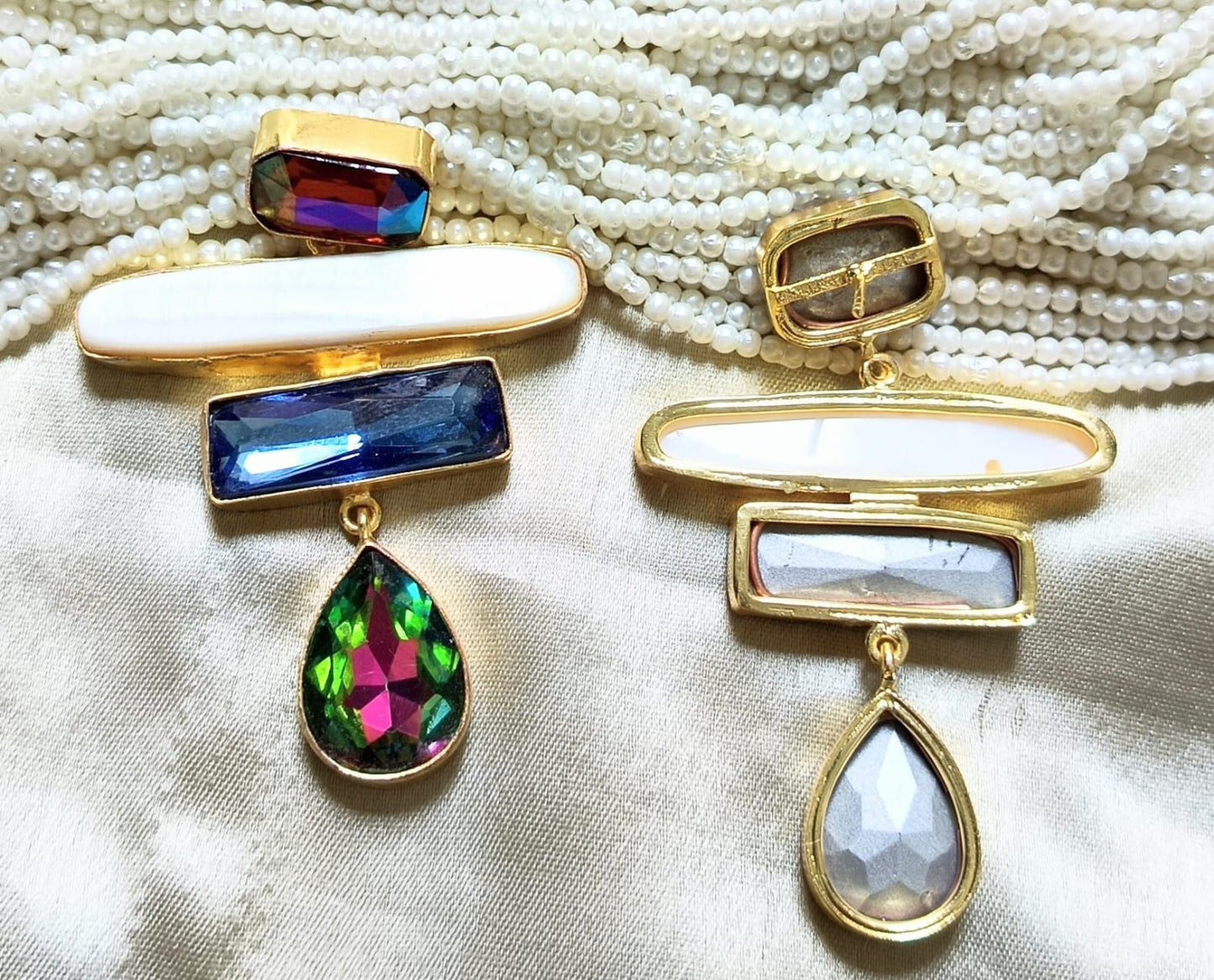 Aurora Glam Multi- Stone Drop Earring