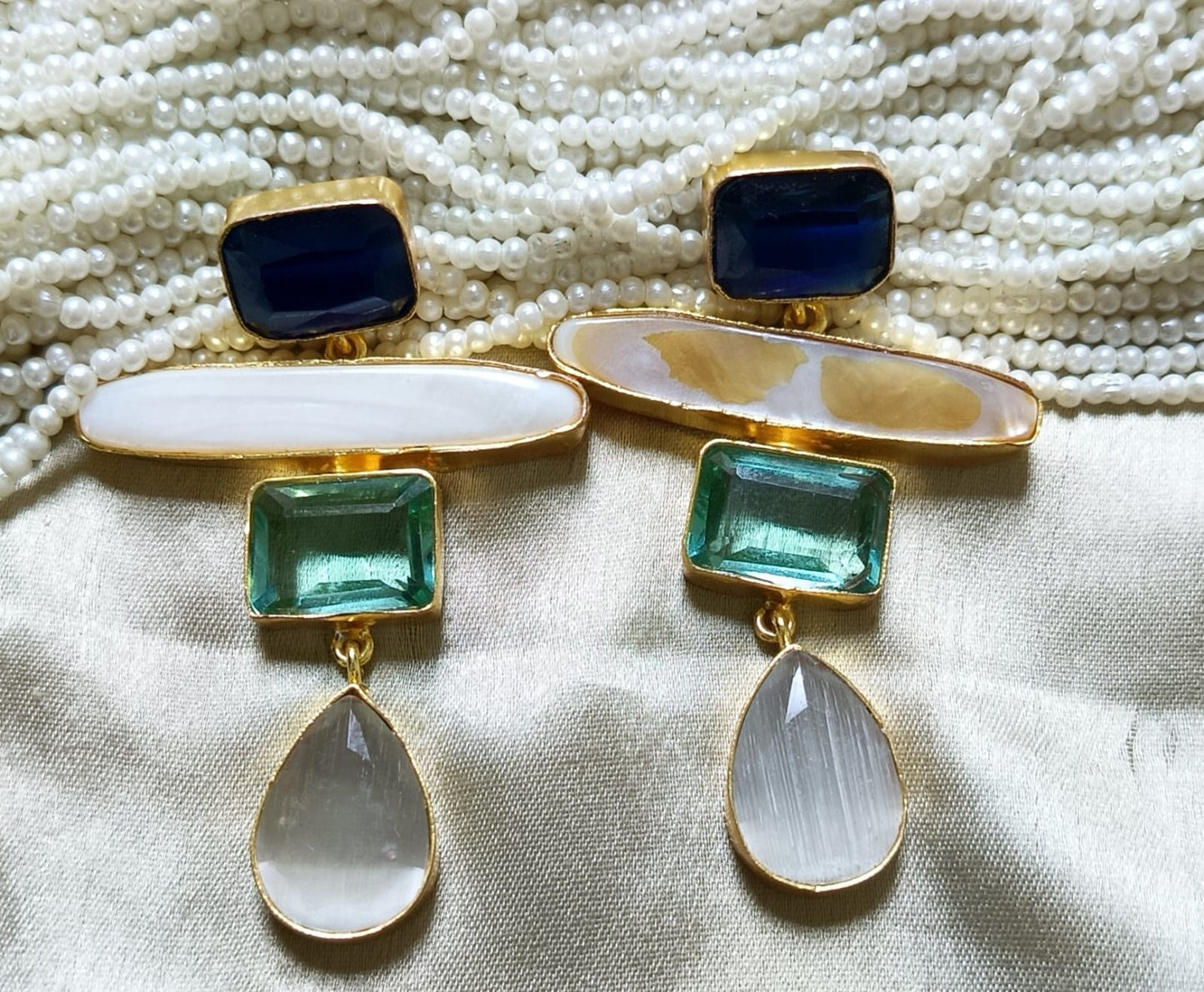 Aurora Glam Multi- Stone Drop Earring