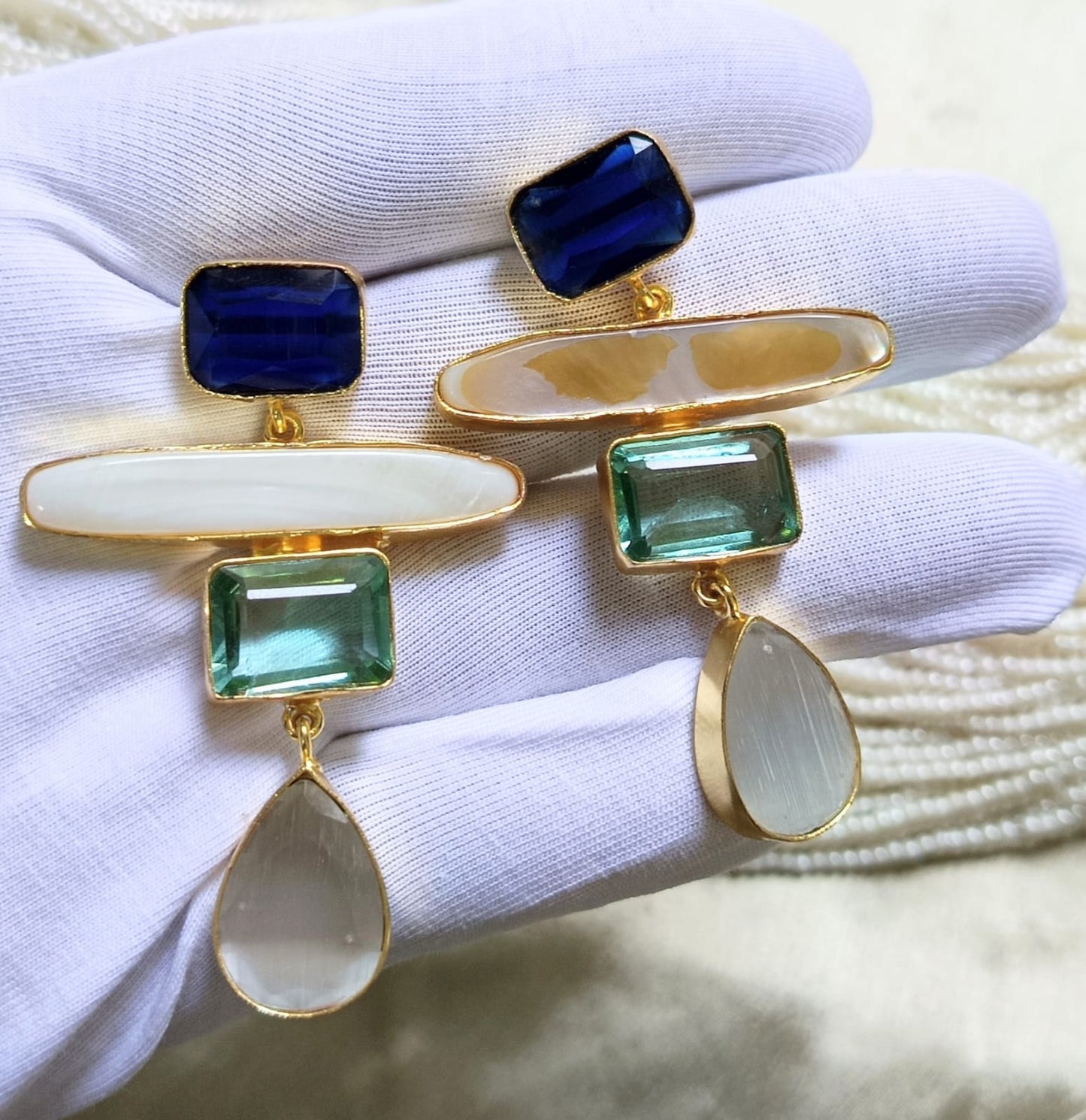 Aurora Glam Multi- Stone Drop Earring