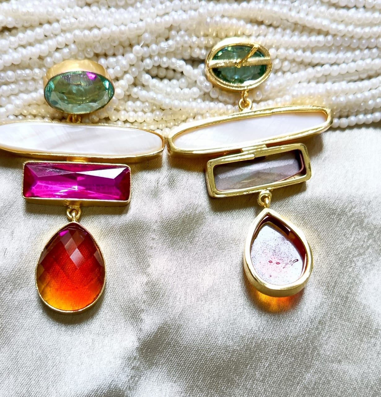 Aurora Glam Multi- Stone Drop Earring