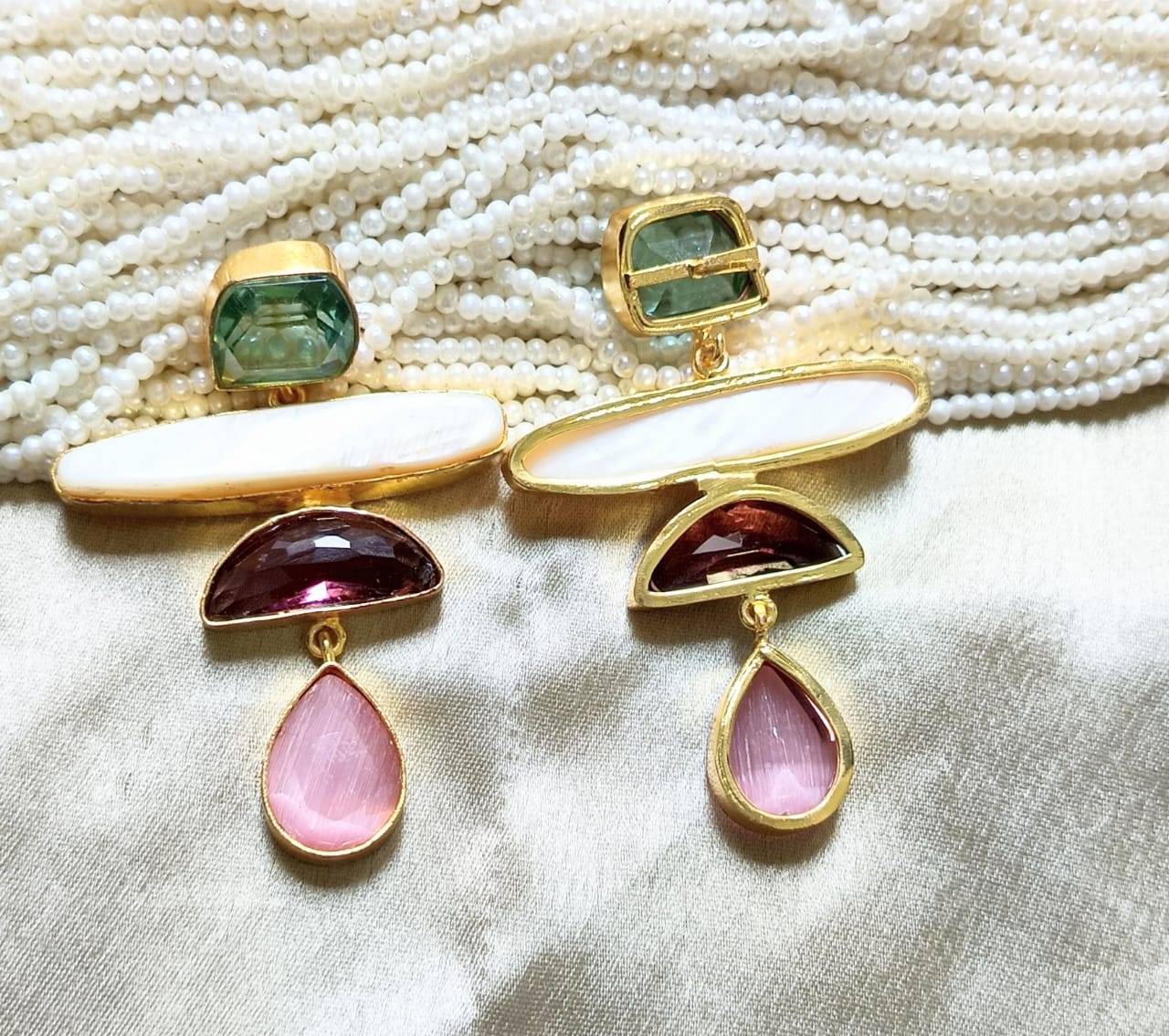 Aurora Glam Multi- Stone Drop Earring