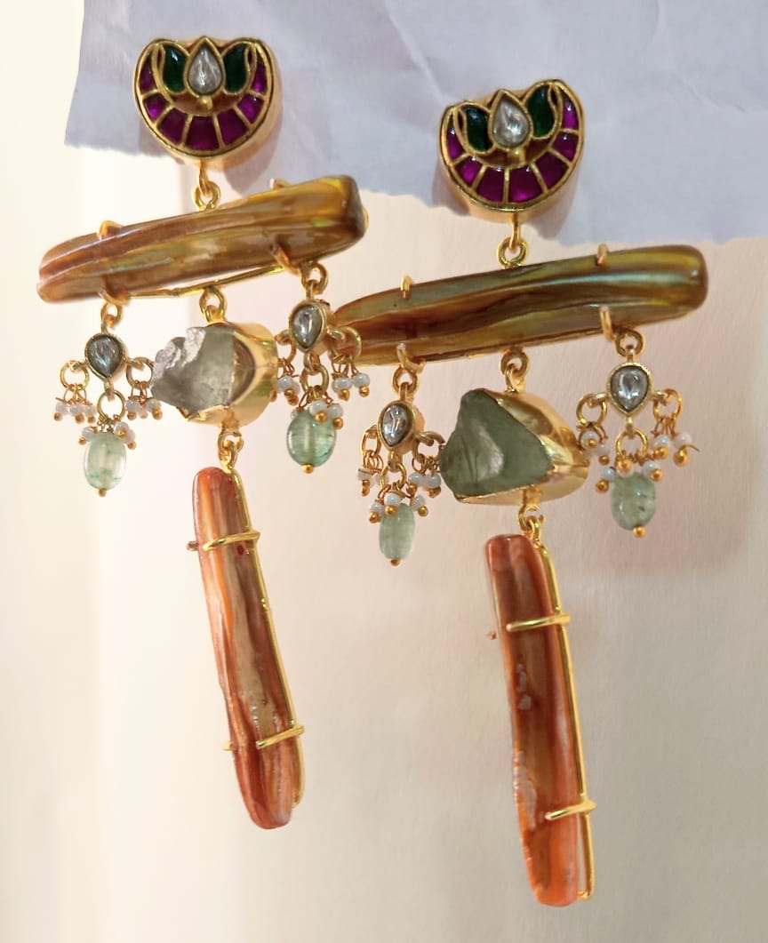 Royal Kundan & Gemstone Dangler Earring