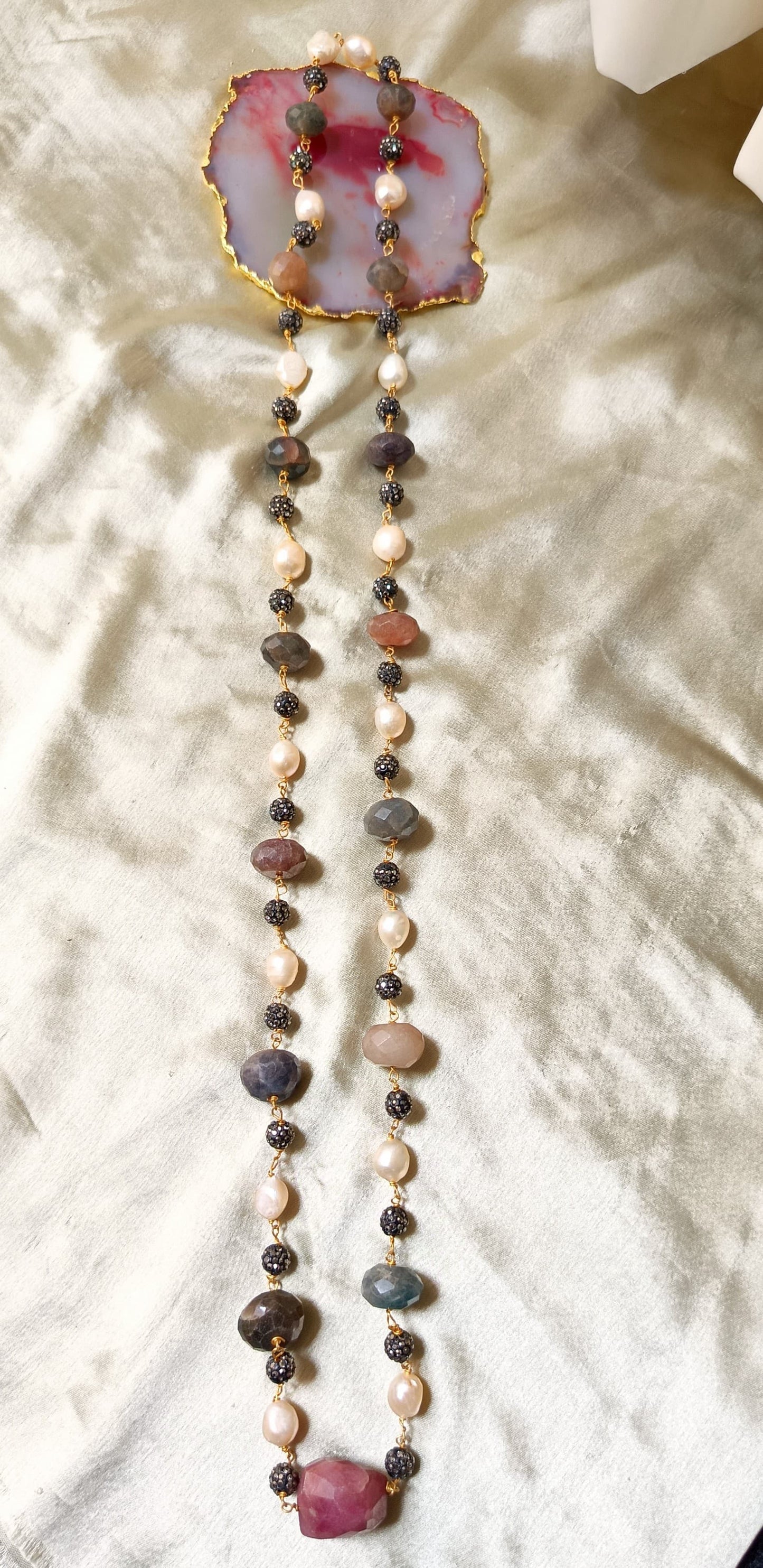 Colourful Tourmaline Beaded Necklace