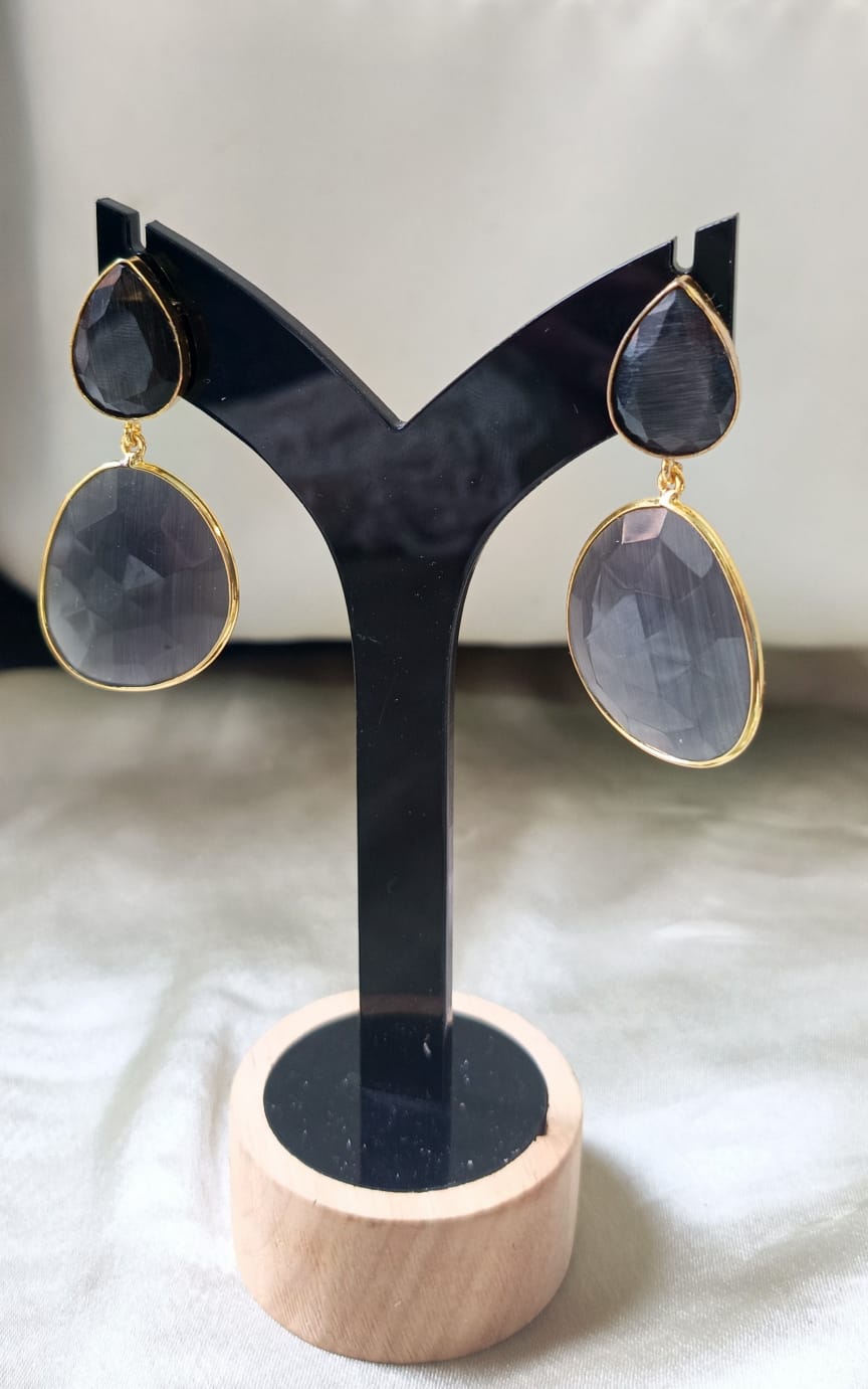 Double Teardrop luxe statement Earring