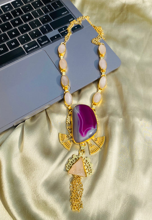 Kate Magenta Long Necklace