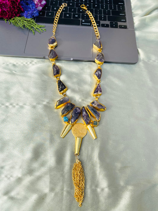 Back To Nature Amethyst Necklace