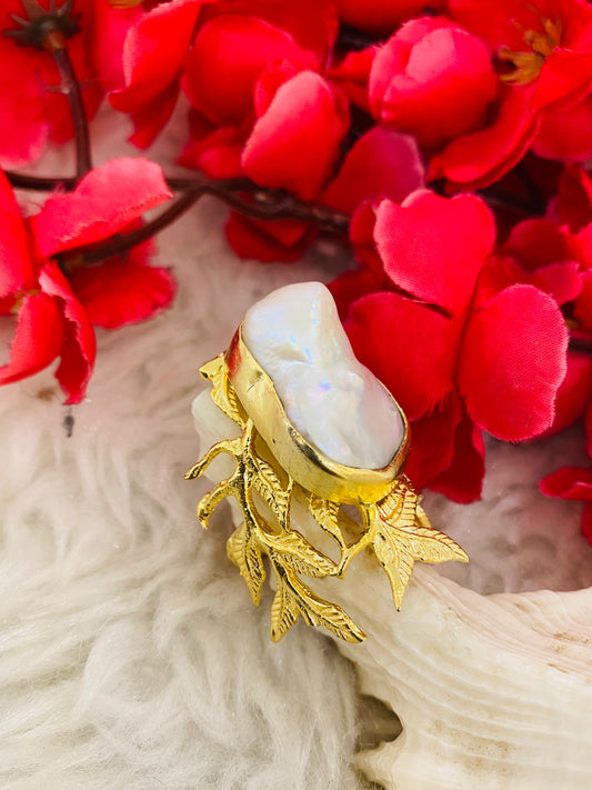 Pearl Twigs Ring