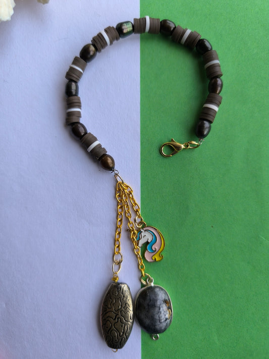 Brown beads bracelet