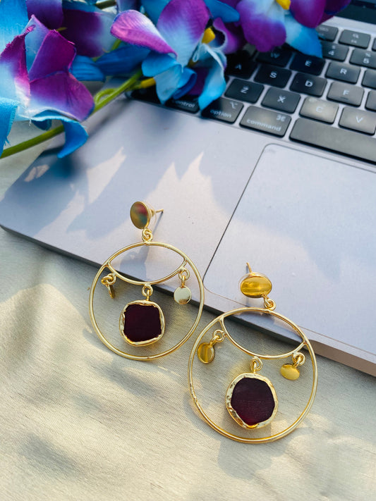 Ring Of Carnelian Earrings