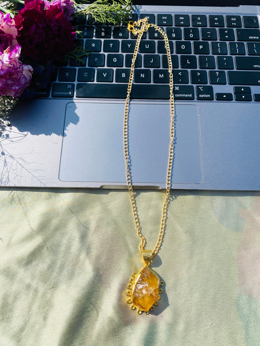 Citrine Rough Pendant