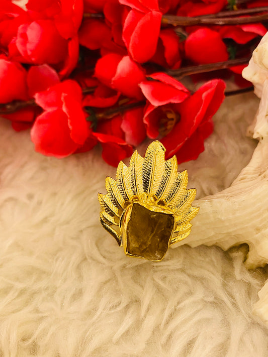 Leaves of Topaz Ring