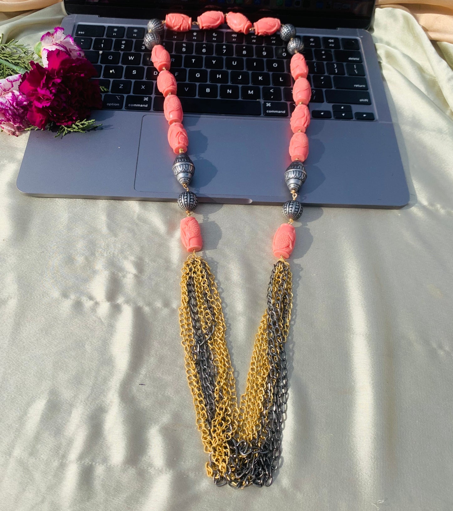 Chains Of Coral Necklace