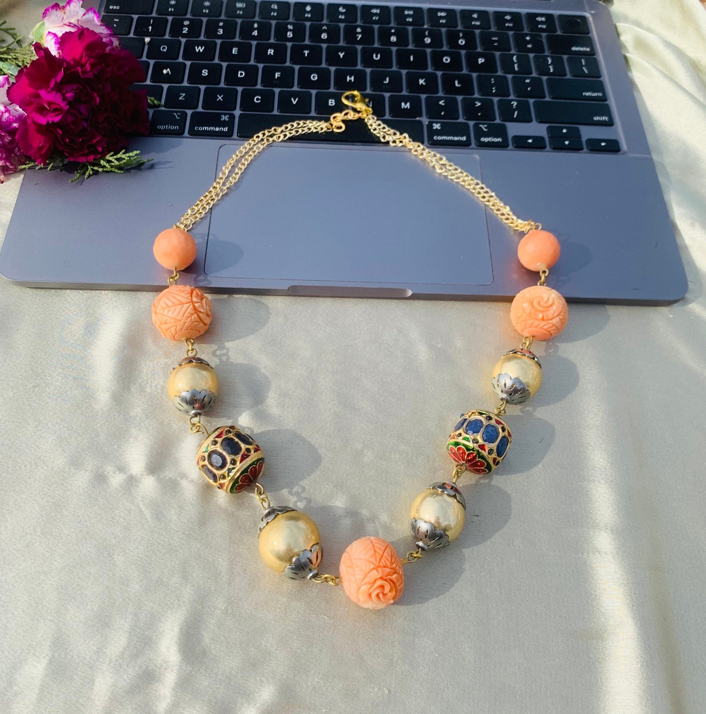 Maharani Marli Coral Necklace