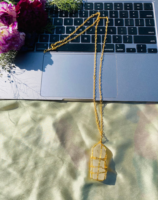 Crystal Pencil Pendant