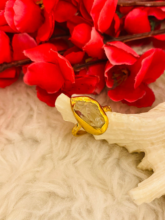 Rough Crystal Ring