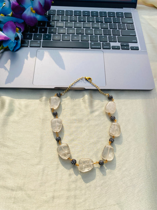 Colour Me Pink Crystal Beaded Necklace