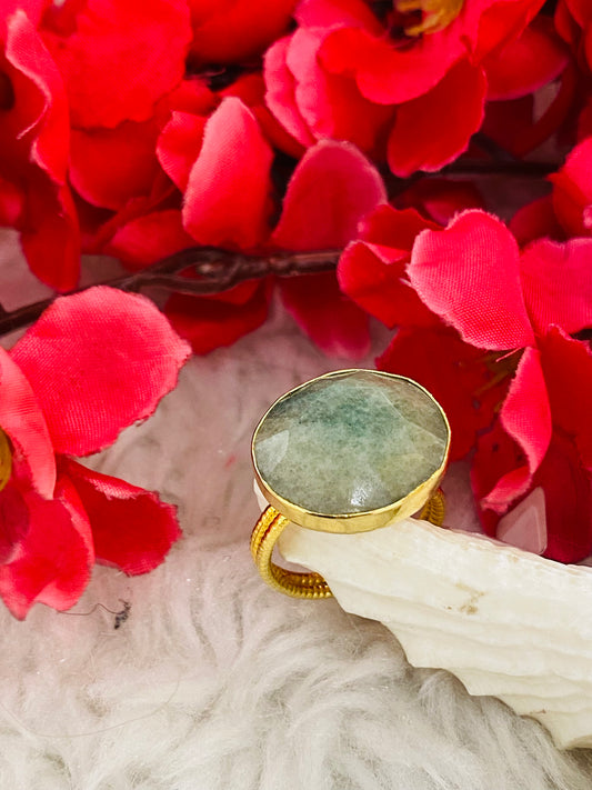 Green Sapphire Ring