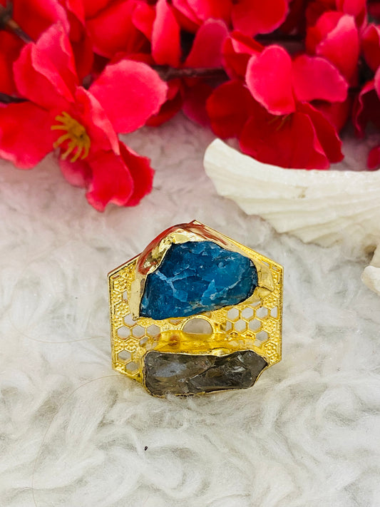 Kyanite Amethyst Enchanted Ring