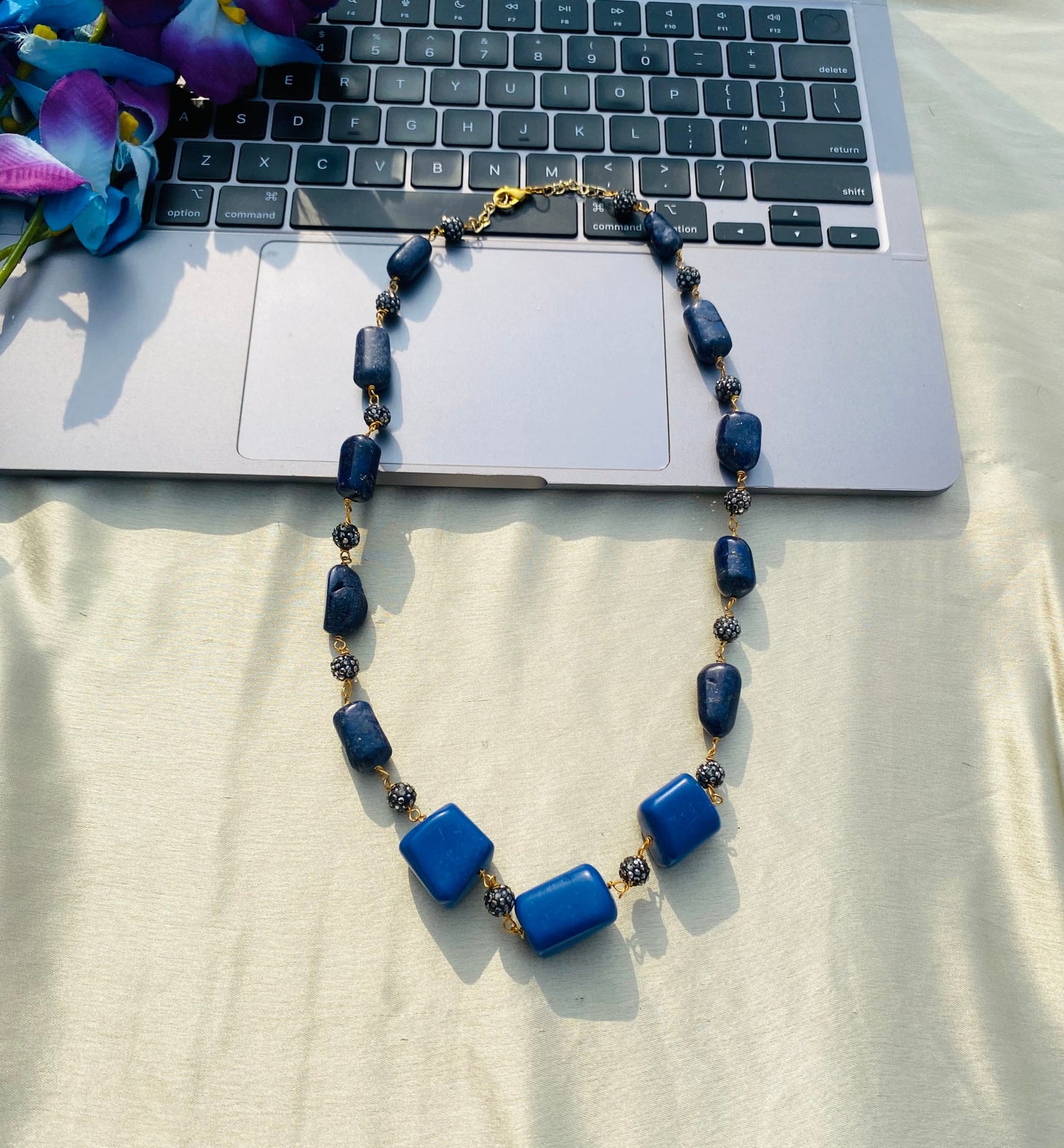 Blue Lace Lapis Necklace