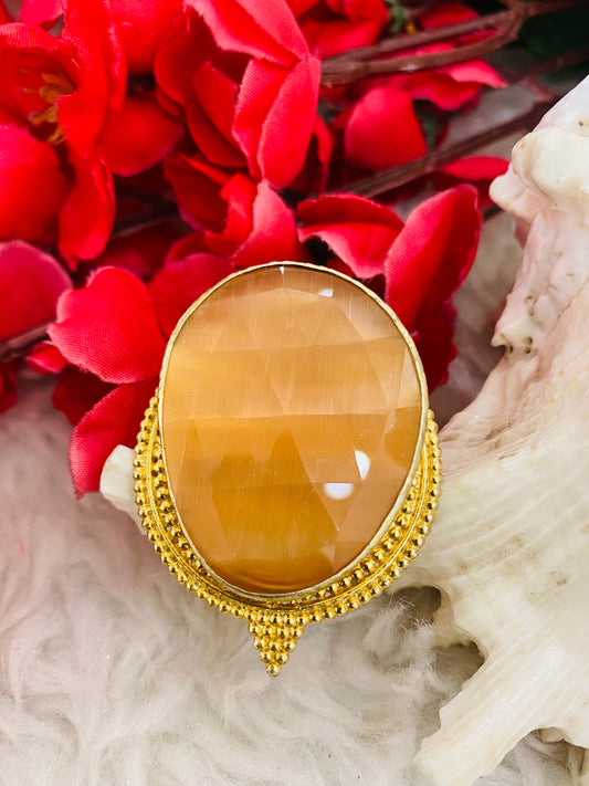 Orange Colour Wow Ring