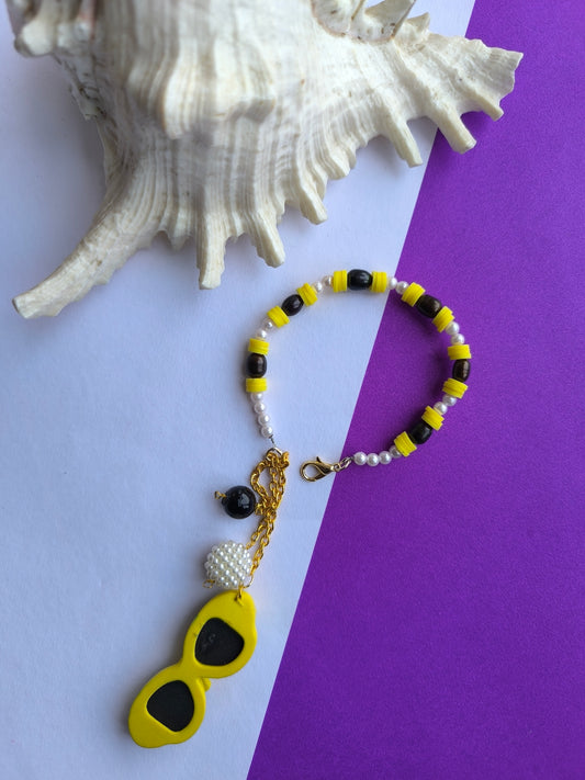 COLOURFUL BEADS WITH ERASER  TASSEL AND STONEBEADS