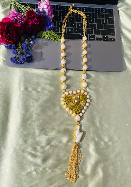 Heart Of Pearl Necklace