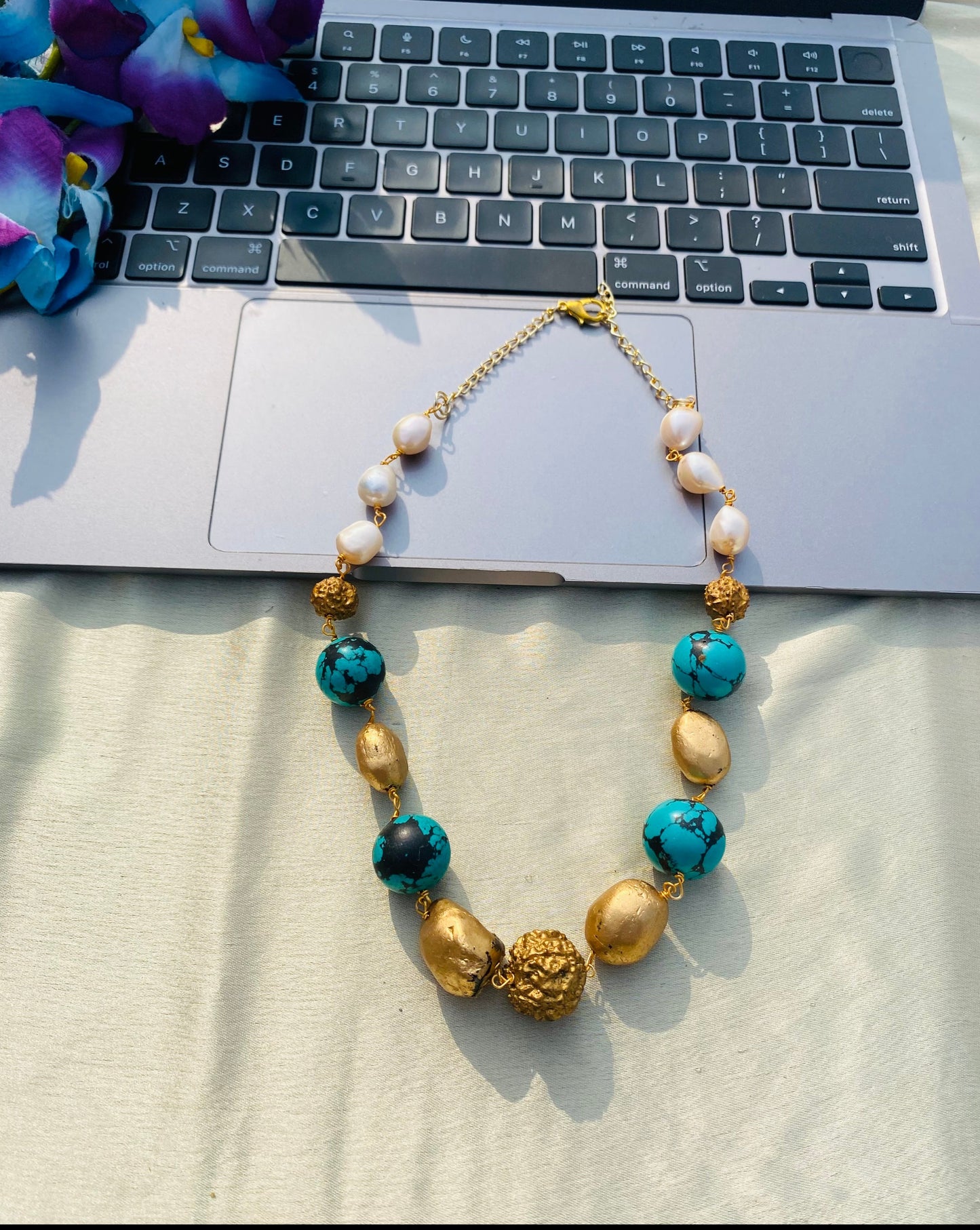 Dream Of Turquoise Beaded Necklace