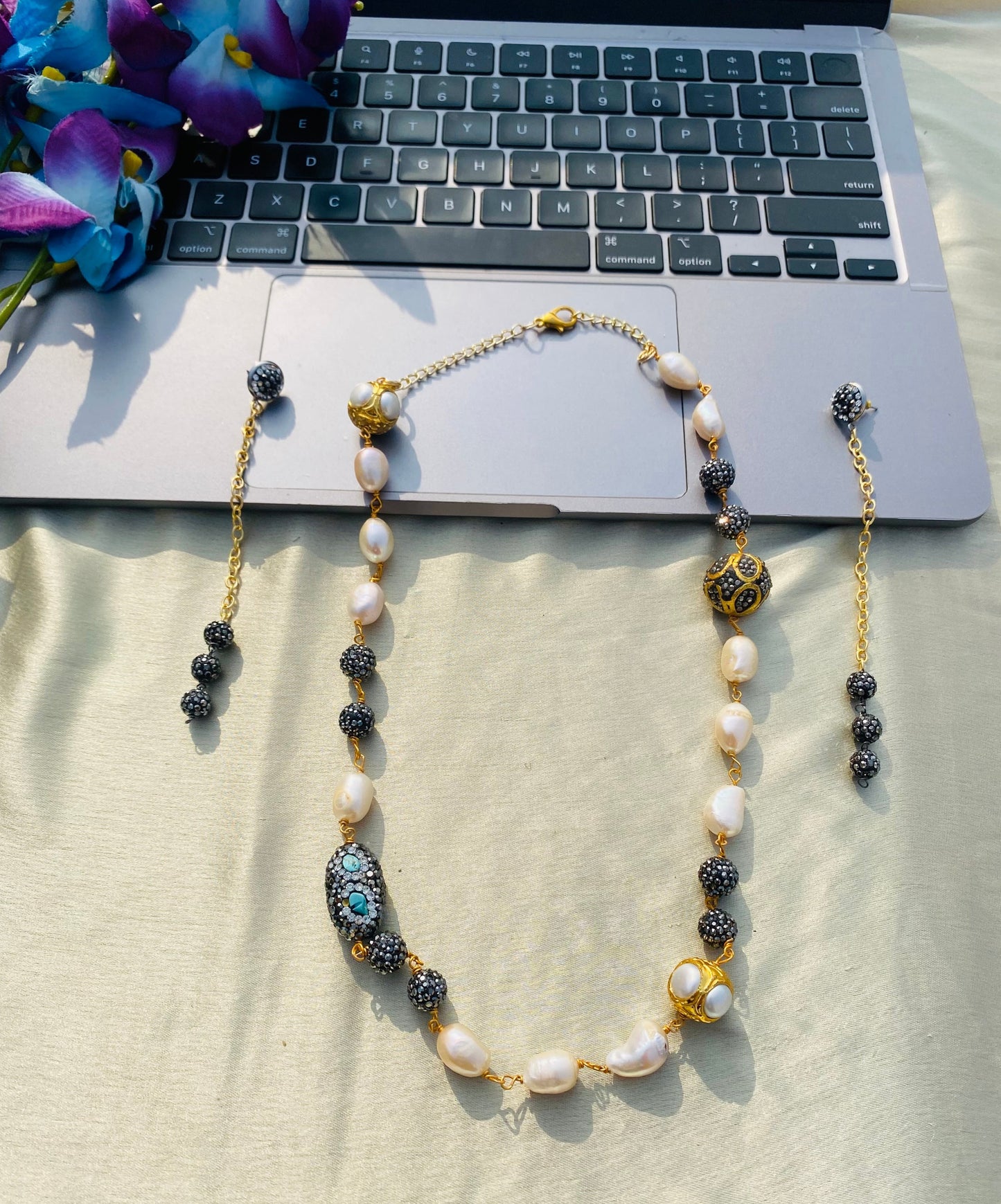 Turkish Pearl Necklace Set
