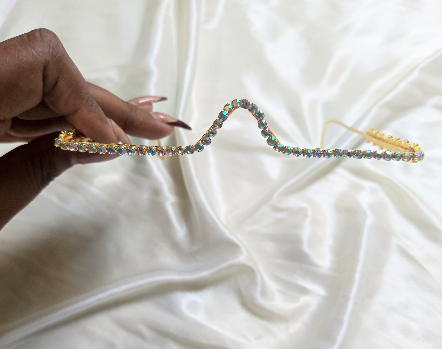 Sparkling Rhinestone & Pearl Facelet