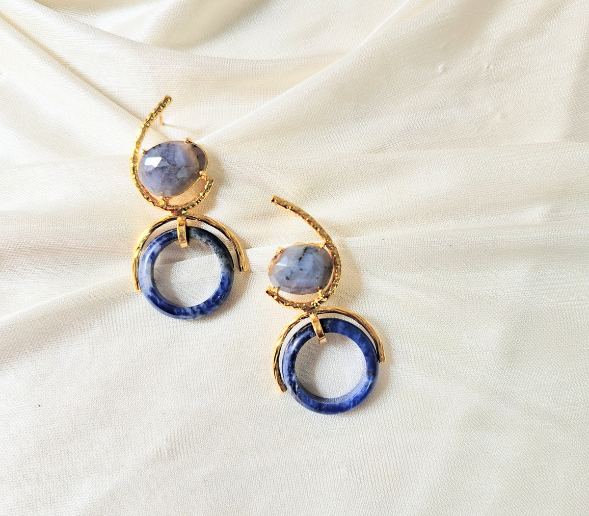 Celestial Crescent Statement Earrings