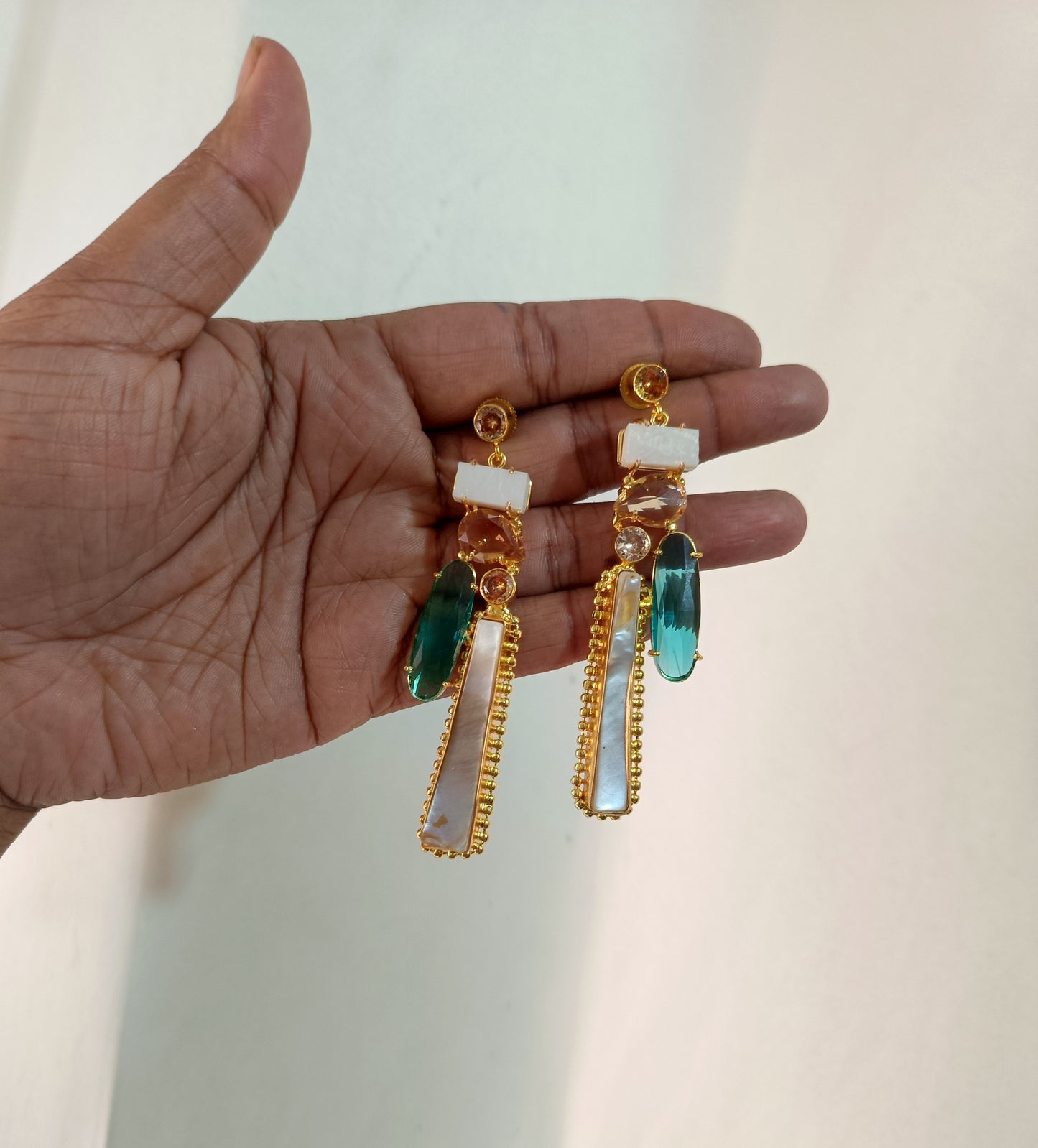 Boho Chic Gold Bar Earrings