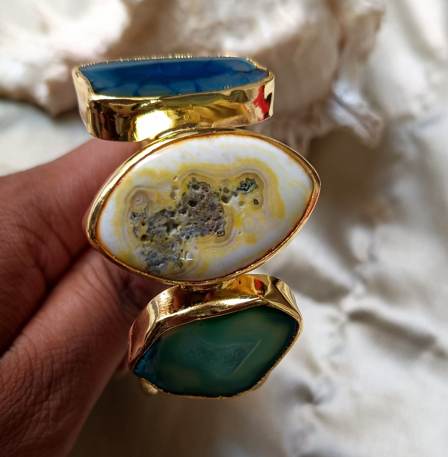 Colourful Agate Handcuff